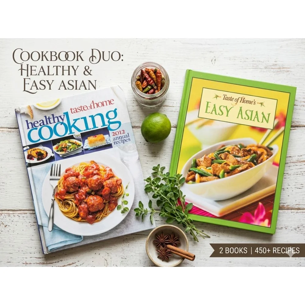 Taste of Home Cookbook Bundle | Healthy 2012 & Easy Asian